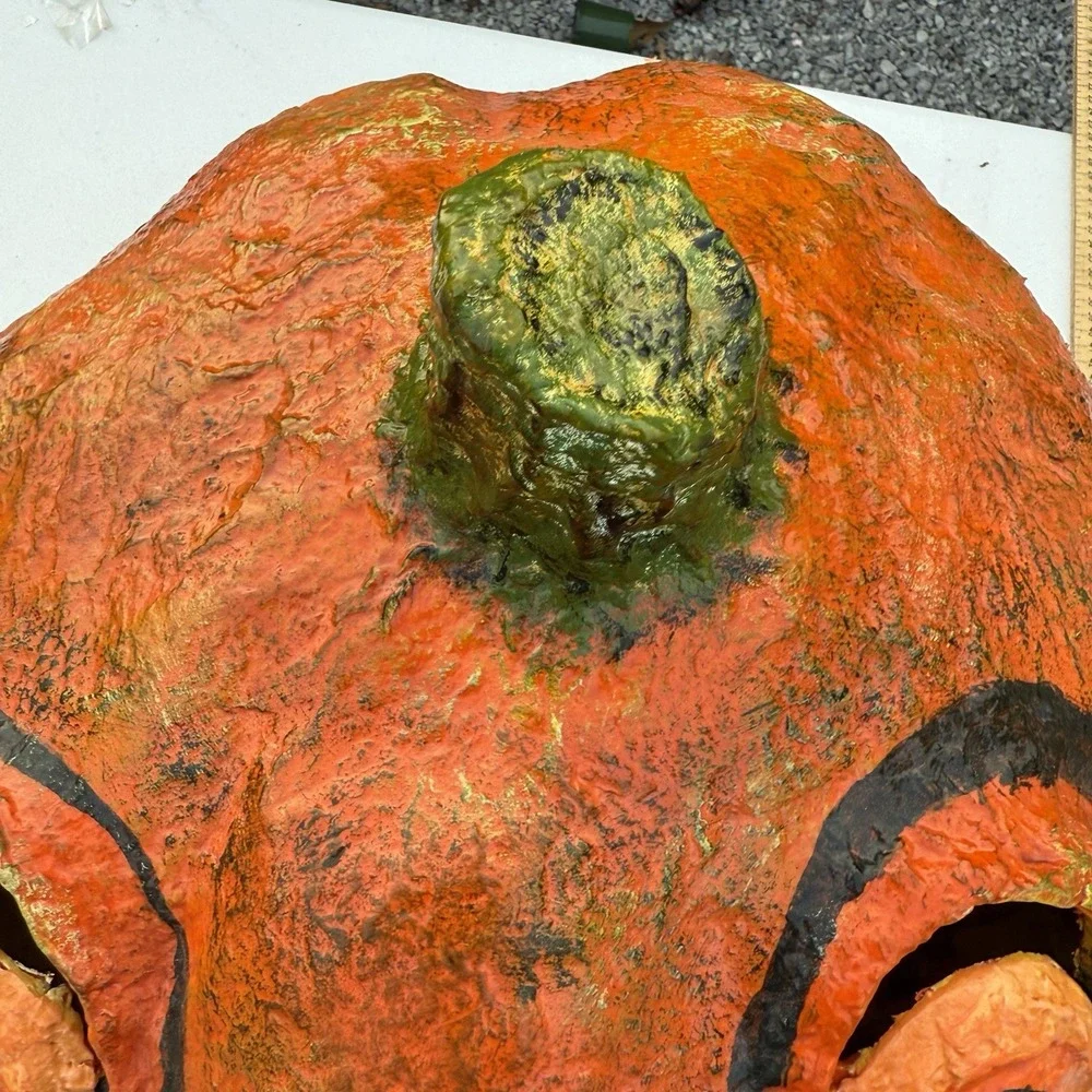 Large Halloween Paper Mache‎ Pulp Jack O Lantern Extra Large